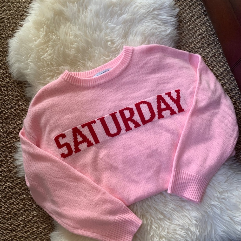 English Factory Pink Saturday Sweater